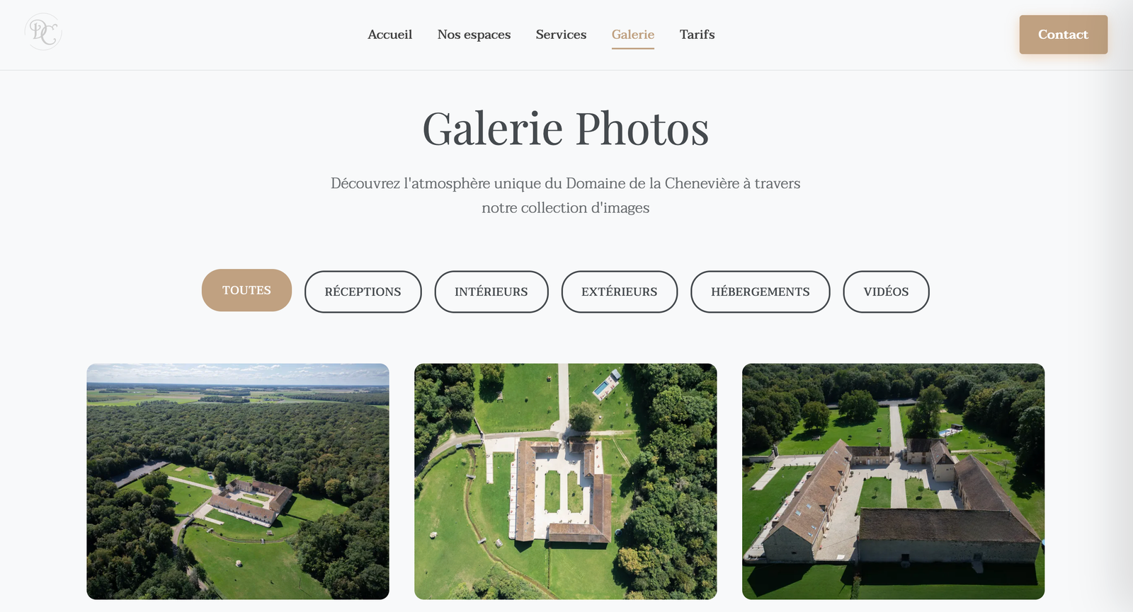 Site Chenevière - Galerie photos du domaine